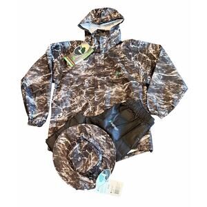 Frogg Toggs All Sport 2 Piece Rain Suit & Hat, Blacktip Elements Medium (3 pcs)
